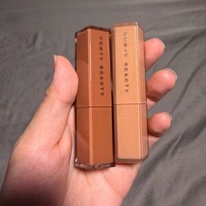 Fenty Beauty Lipstick Duo - Rich Brown and Shimmering Tan